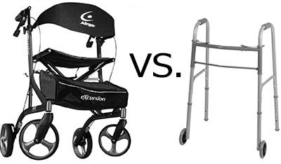 Differences Between a Walker and Rollator image 0